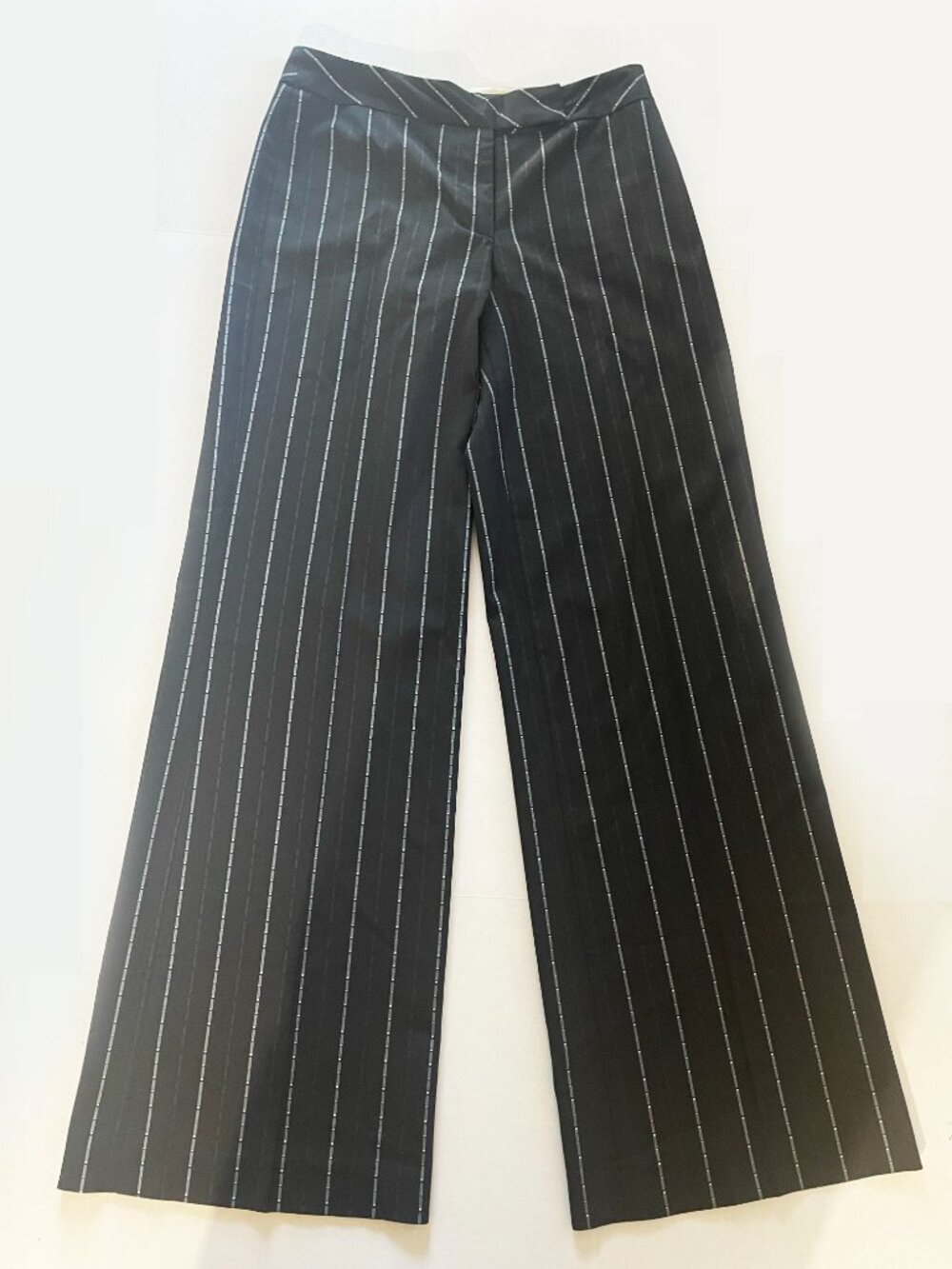 VTG Bebe Black Pinstripe 2-Piece Pant Suit Set - Jacket 4 / Pants 2 - Y2K Office - Picture 12 of 15